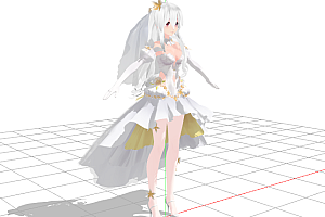 《MMD模型》TDA Wedding Dress Haku模型下载
