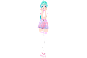 MMD模型下载 Pretty Pink Miku 模型下载