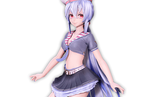 MMD模型下载  TDA Sailor Haku 模型下载