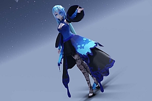 MMD模型下载 TDA Blue Butterfly Miku模型下载