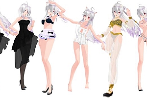 MMD模型下载 Haku pack models模型下载