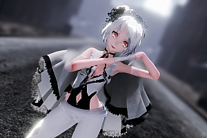 MMD模型下载TDA TDA Saucy Girl Haku模型下载