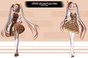 MMD模型Chocolate Pudim Miku模型下载