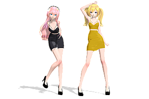 MMD模型Club Luka & Rin模型下载