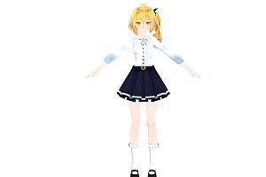 MMD模型TDA Neru Cute school模型下载