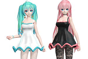 MMD模型Fur Girls模型下载