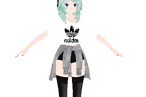 MMD模型Young Tumblr Miku模型下载