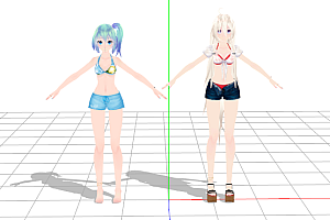MMD模型TDA Miku and IA ~Summer~模型下载