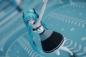 MMD模型REM式改变黑白淑女MIKU模型下载