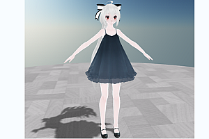 MMD模型Tda Dress Haku 改变模型下载