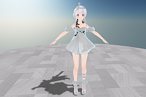 MMD模型TDA Dress Haku模型下载