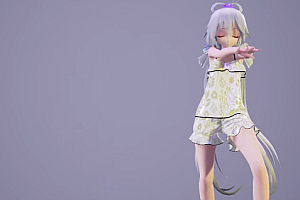 MMD 洛天依 完整素体模型下载