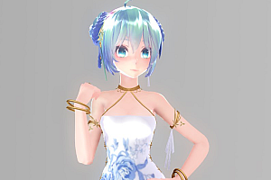 MMD模型下载  Dancer Miku