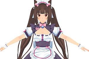MMD模型下载 巧克力 巧克力与香子兰