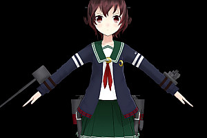 MMD模型下载 睦月改二 kantai collection