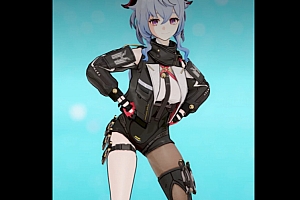 【改模配布】甘雨X芭丝特  特工风